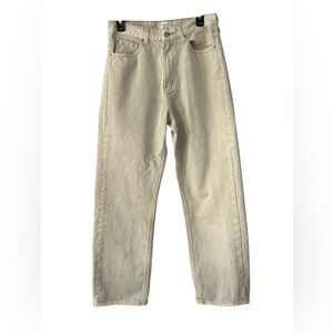 BDG Urban Outfitters Cowboy Jean Cream Denim Size 30 Straight Leg Cotton 90s